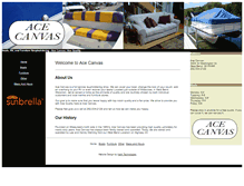 Tablet Screenshot of acecanvas.com